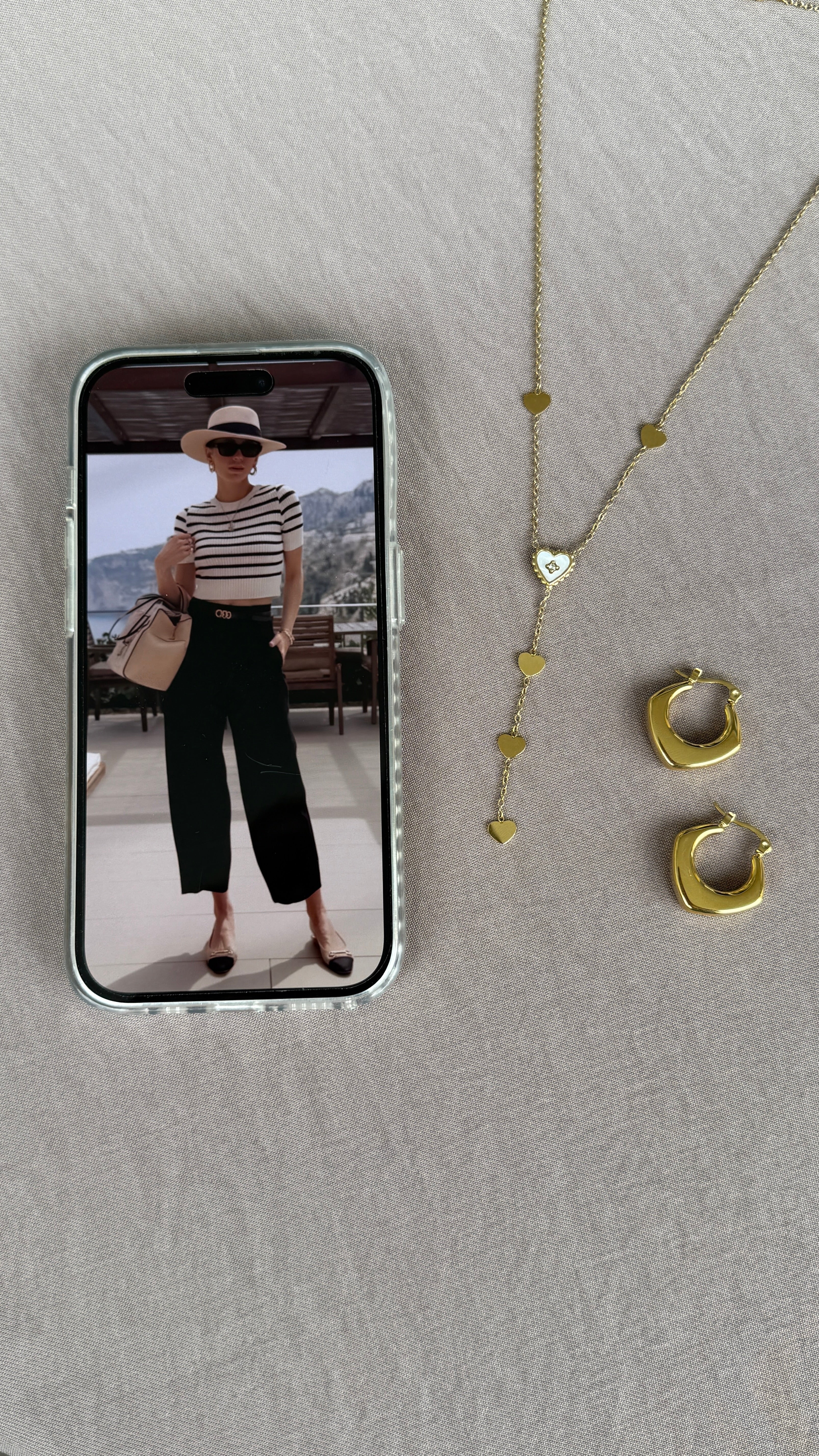Collana pendente cuori